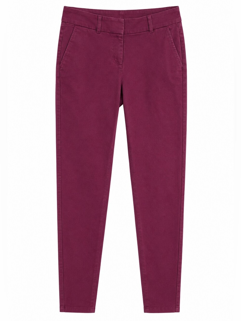 LOFT Women's Pants Julie Skinny Dress Ankle Pants Trousers Rich Burgundy Size 4